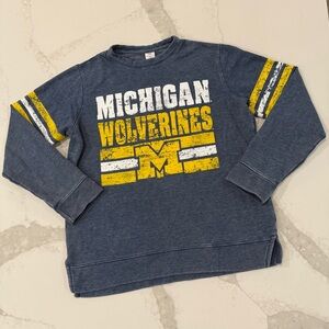 Sideline Apparel University of Michigan Wolverines Crewneck Sweater Womens Small